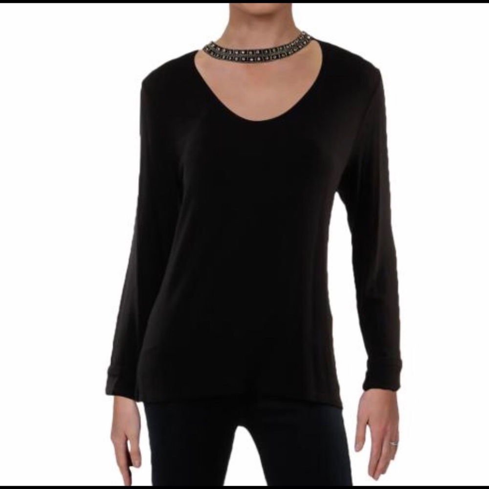 Generation love rhinestone choker top